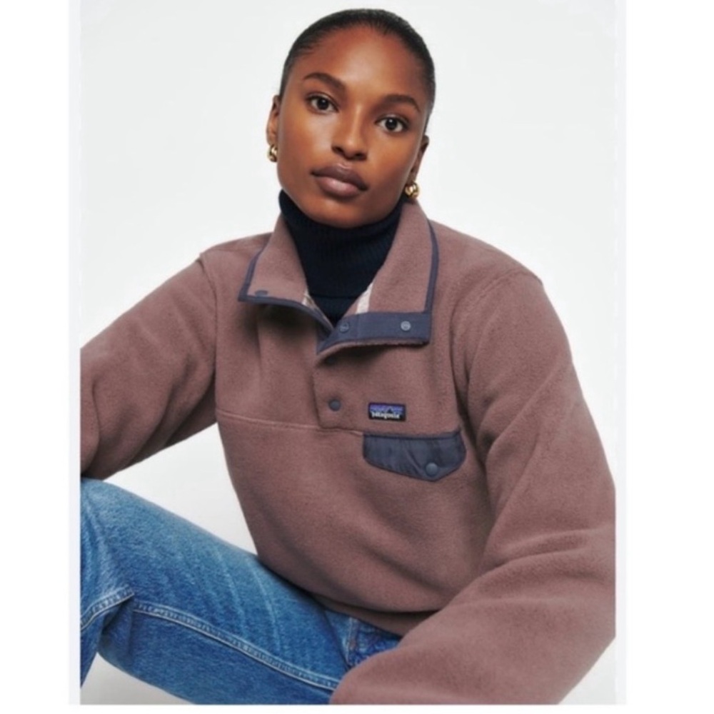 Patagonia Women's Synchilla Snap-T Fleece Pullover Dusky Brown XS Gorpcore